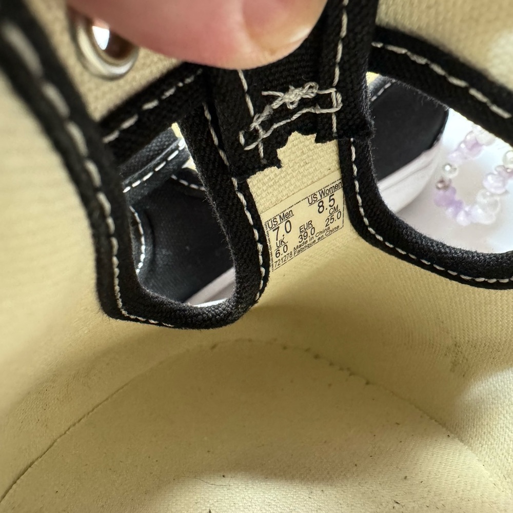 New Black Vans with Buckle Detail